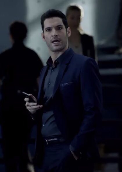 Lucifer’s wardrobe in 2x12 Love Handles #Lucifer   Lucifer takes off his shirt so quickly in the Chloe’s dream that I literally could not get a better picture of that one 
