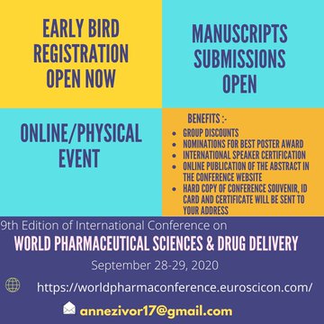 Rachel_walker08's tweet photo. Let us empower the COVID-19 and its complications in the field of #epigenetics #cancergenetics #Bioinformatics #Genomics #molecularbiology #GeneticsDiseases #stemcells https://t.co/RjTcq4JZ42 Register now #speakers... #Genetics2020 #webinar on #October12_13_2020 @9AM https://t.co/gBkTqLMzR1