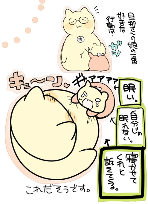 自分じゃ眠れない生き物…不思議かわいいです☺ 