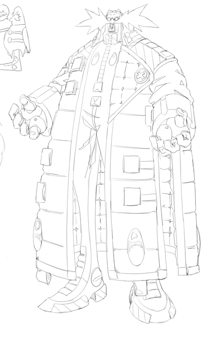 eggman redesign doodle I did on stream today 