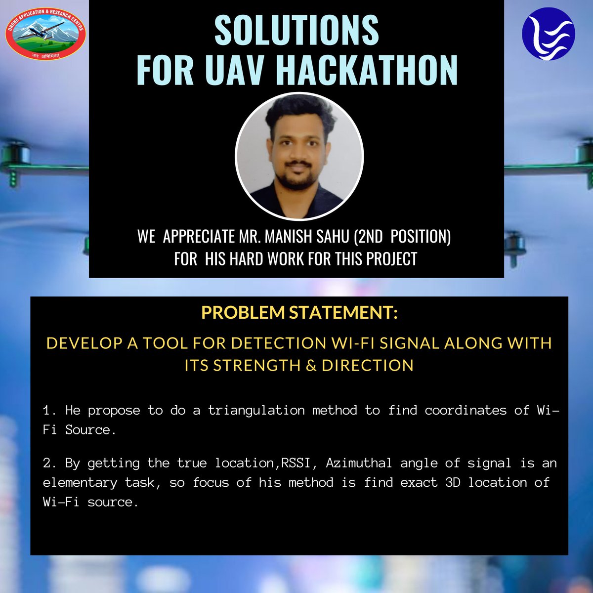 Solution  showcase #UAVForensichackathon2020 
#winners #hackathon #itda_uttarakhand #drone #coding #hacking #solutions #competition