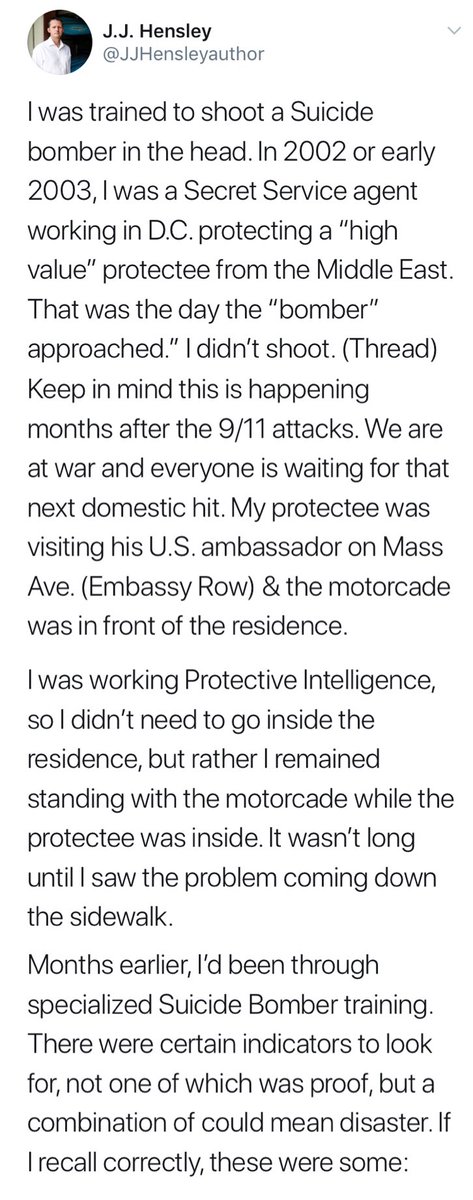 Postsubman's tweet image. - Former Secret service agent recounts a shocking experience.