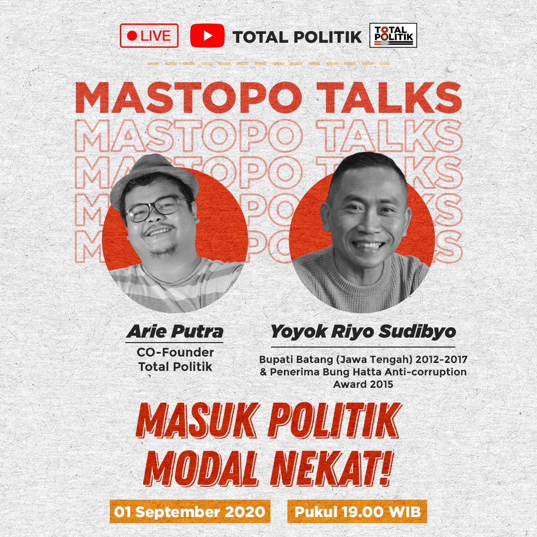 Ngbrol bareng <a href="/YoyokRiyo/">Yoyok Riyo Sudibyo</a> dipandu oleh <a href="/arieputrabn/">arie putra</a> , di Mastopo Talks. Buat yang mau ikutan, yuk gabung di bit.ly/MASTOPOTALKS nanti bakal ada informasi untuk link roomnya.