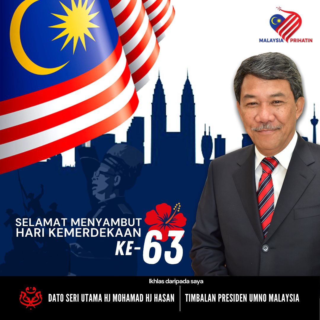 Selamat menyambut hari Kemerdekaan yg Ke 63..

#Merdeka2020 #SayaAnakMalaysia #proudtobeMalaysian #malaysiaku