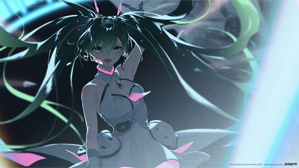 初音ミク 「「ーーわかった。わたし、歌うよ」#PROJECT_G #初音ミク #INSPIX」|初音ミク GALAXY LIVE 公式のイラスト