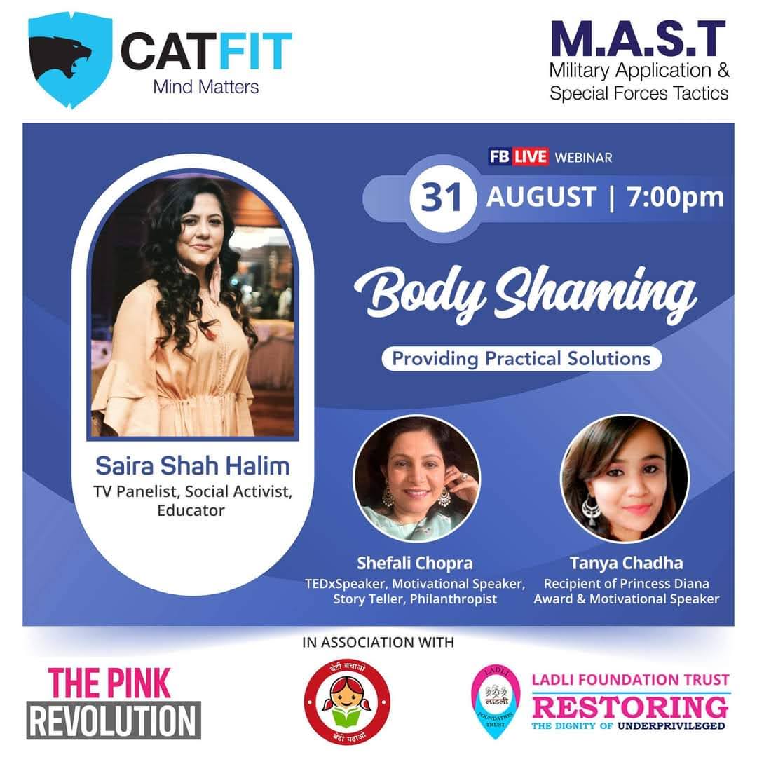 sairashahhalim's tweet photo. When i was given this topic,i couldn't help remember my 'skinny self' and how I was body shamed in school.
Today I talk about #BodyShaming for #CatFit at 7 pm live on their Fb Page.
Hoping to add positivity. https://t.co/RNBveiCpxv