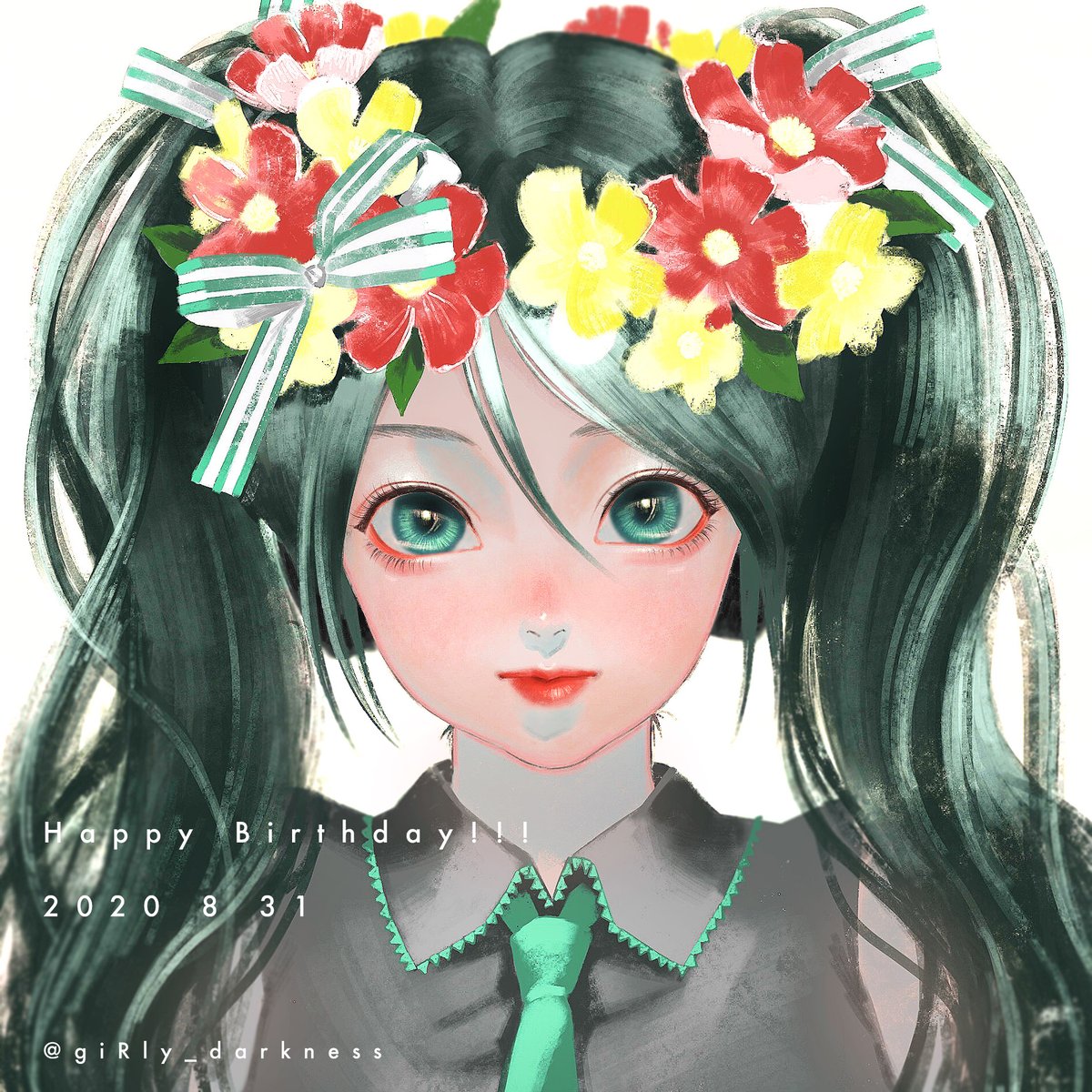 初音ミク「むっちゃ遅くなっちゃったけどミクちゃんハピバ
今も好きで聴いてるよ☺️
#初音ミ」|細川成美のイラスト