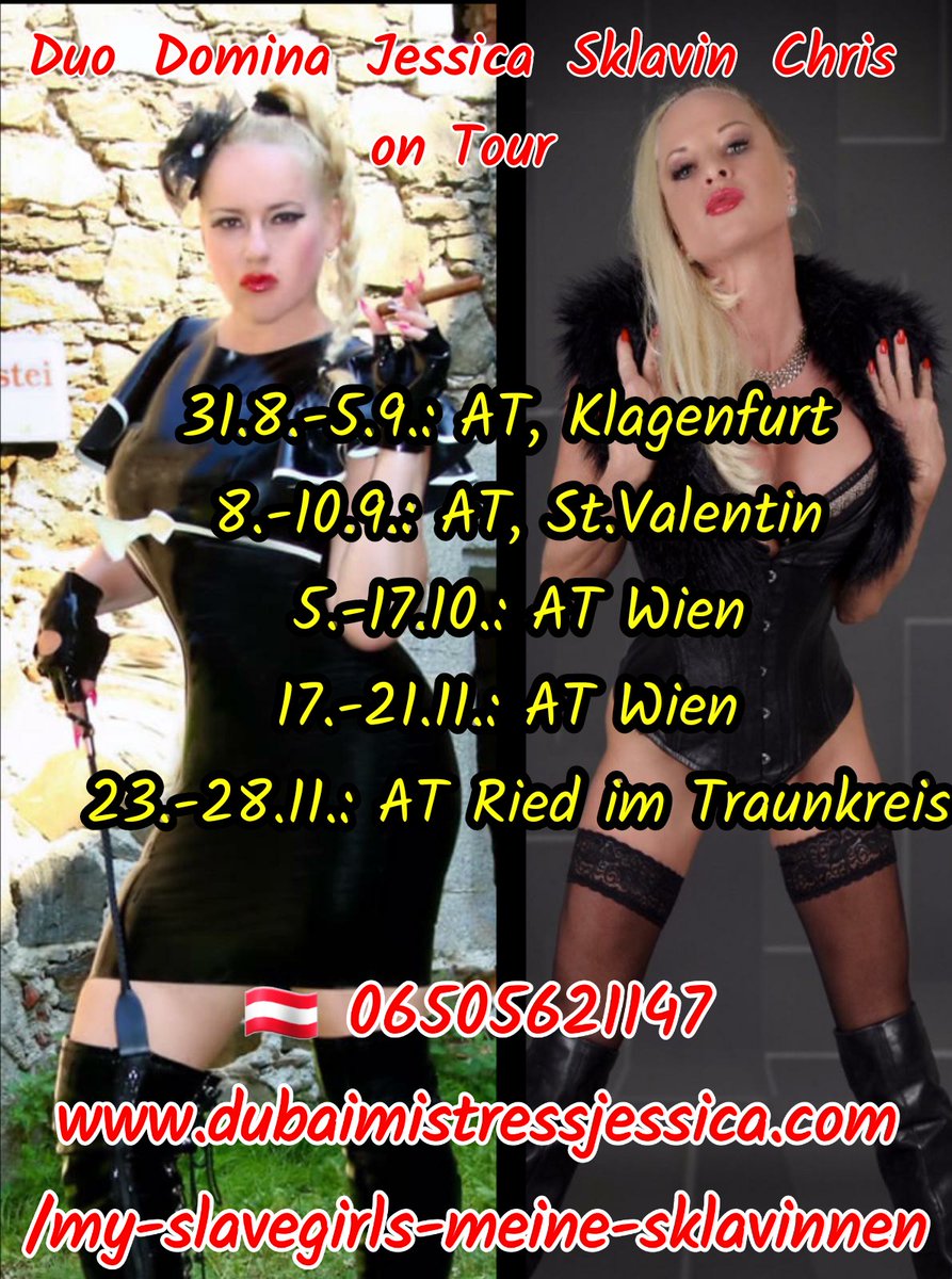 austria_master's tweet photo. #Duo @DominaSchweiz mit #devoter #Sklavin bis 5.9. #Klagenfurt #Carinthia Termine: 0650/5621147
https://t.co/HSCzxb3xrZ
#NS #KV #Spanking #Befehle #Latex #Leder #Poppers #Herrin
#BDSMUrlaub am #Bauernhof mit @sadomasoslave
@TeamGlamUK
@ConnyCox @Femdom__World @DominaWorld https://t.co/gEoLIAfVYn