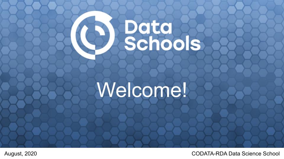 DataSciSchools's tweet photo. The Trieste Research Data Science Summer School is about to begin. @HughShanahan is opening this year's school with a difference - #VirtualDataTrieste20 !! https://t.co/zgF77dNYad