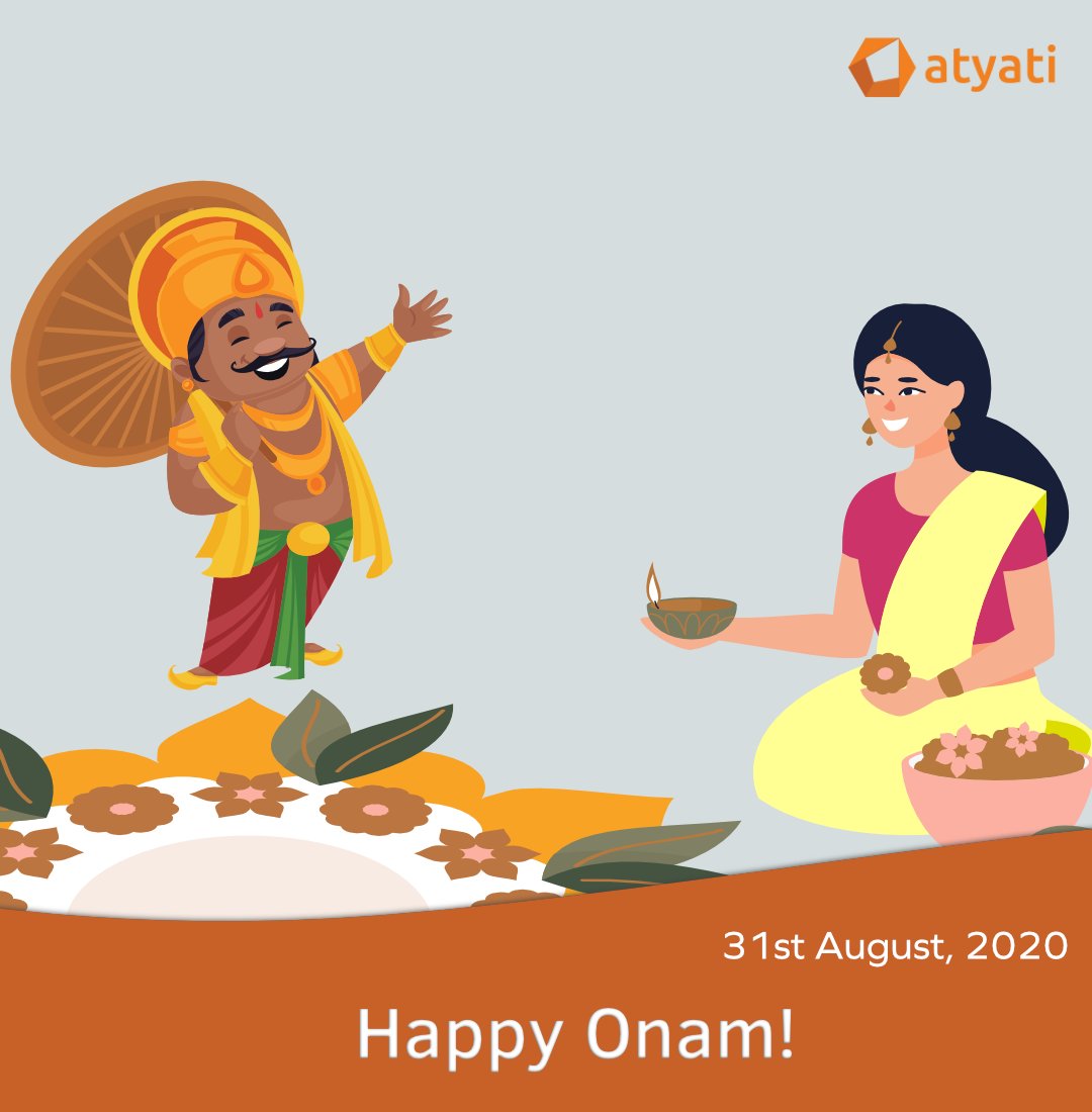 All of us at #atyati wish you and your family a very happy (and safe) #Onam2020