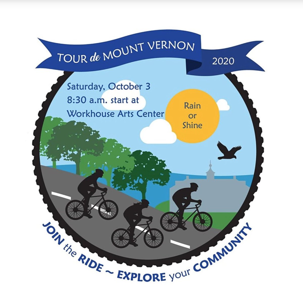 BikeFairfax's tweet photo. Registration is open for the 5th Annual Tour de Mount Vernon on October 3, 2020. This great ride through southern Mount Vernon District will be limited to 250 riders to abide by Covid-19 social gathering rules. Sign up now! More details here: https://t.co/z9XrdexCGZ. https://t.co/ugZPaNuiG1