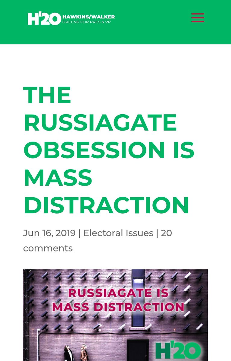 2. He is not a Russiagater. He has specifically said there's no evidence to prove the claims.He did say there was likely an intent to collude, but that is arguable at worst.His position is to the left of Bernie's on this.