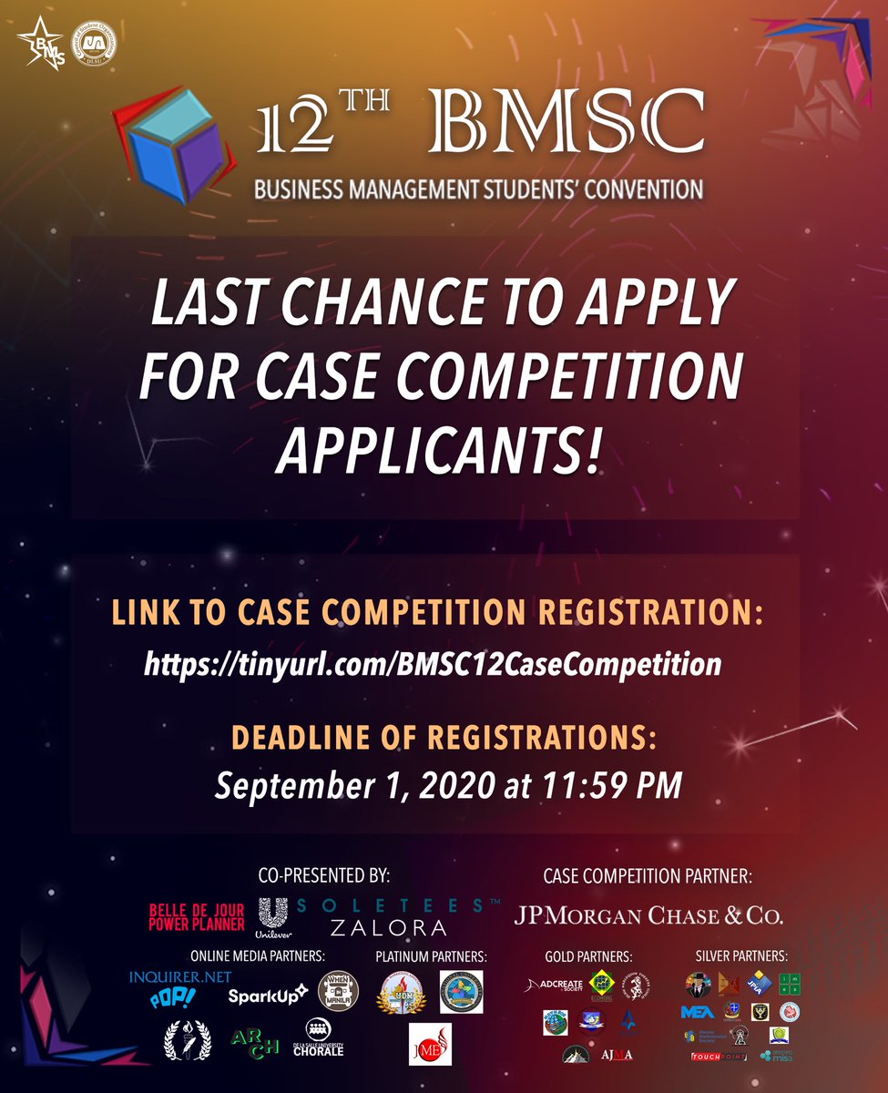 13thBMSC's tweet photo. Time is ticking! Have you decided on who will accompany you in presenting this business case?
Don't let the opportunity pass and pre-register now at https://t.co/1Hdwzlps3L .
#12thBMSC
#ShiftWithExcelerate
#PostCrisisProgression https://t.co/nc0sXXoFru