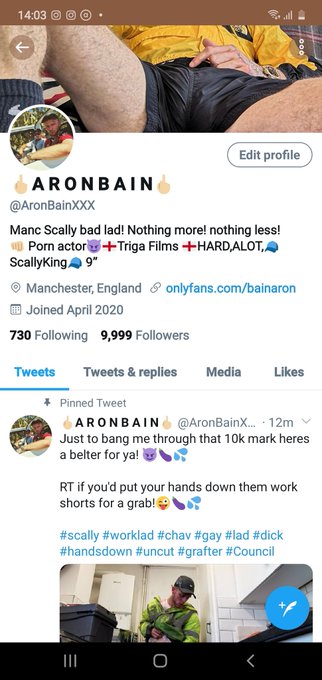 1 pic. From 9999.....Smashing the 10k cheers lads for your support!? Aron https://t.co/w3PA7YFQvX