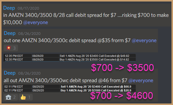 OptionsRule's tweet photo. $AMZN vertical debit spread worked really well!! Took about 7 trading days and just enough to burn the premium and pay almost same as getting $3400 call naked during the exit 😎🏧💪

#fangstocks #tradingoptions #stockmarket #smallaccountswinning #investing https://t.co/H97hZey245
