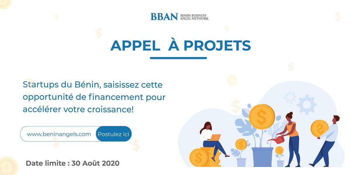 Le BBAN, à travers le réseau de ses membres, contribue à l’élargissement du champs d’action des startups.

Pour en savoir plus 👇🏾

beninangels.com

#Relationnel #BBAN #Startup