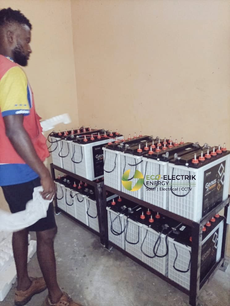 Ecoelectrik's tweet image. 10kva solar system Installation: 10kva/180volts Inverter, 15*220ah wet cell tubular batteries, 32*325watts solar panels..
@Ecoelectrik 
#GoGreen 
#renewable