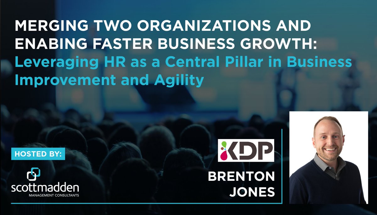 Mergers and acquisitions can often be challenging. Hear from Brenton Jones of Keurig Dr Pepper as he discusses putting #humanresources and #humanresourcestransformation at the center of the M&amp;A process: bit.ly/2QBZmti <a href="/ssoweek/">Shared Services Week</a>