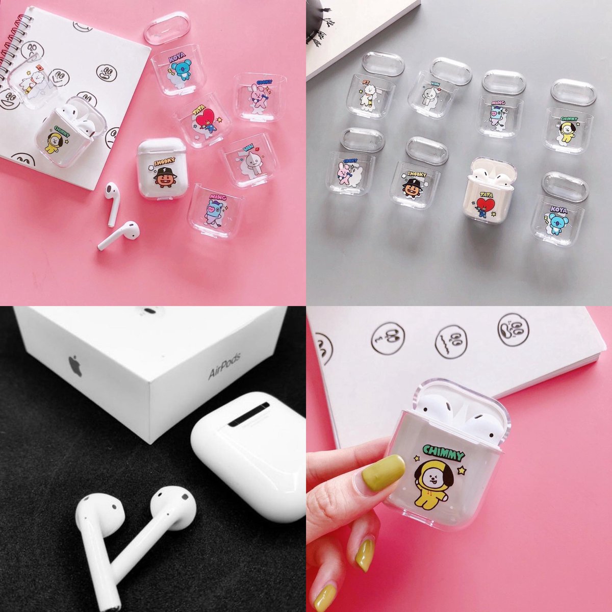 helping a friend | help retweetig: @/bangtan.chinguuAirpods 2nd gen premium quality 2,000php only!with free BT21 clear caseAPPLE AIRPODS 2 Premium CopyInclusions:ManualCableBoxDM to order/detailswts lfb bts ph 