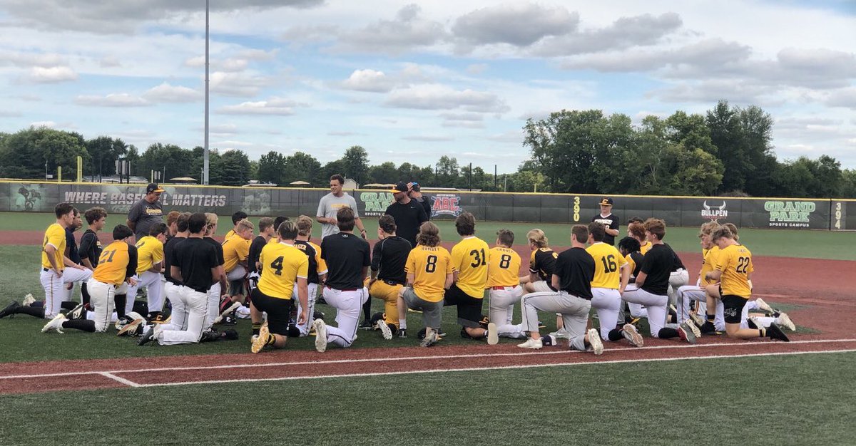 A little 🍁 Fall Ball Practice 🍁 in the books! #canesfam ⚫️⚾️⚠️