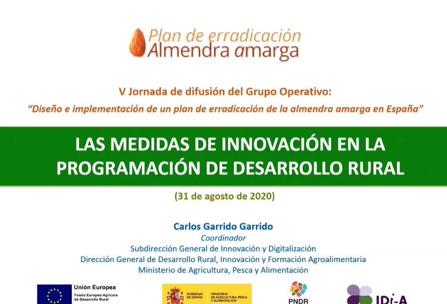 Comienza la intervención de Carlos Garrido del @mapagob en la V Jornada para la Erradicación de la #almendraamarga

<a href="/NOAlmendraAmarg/">GOAlmendraAmarga</a>