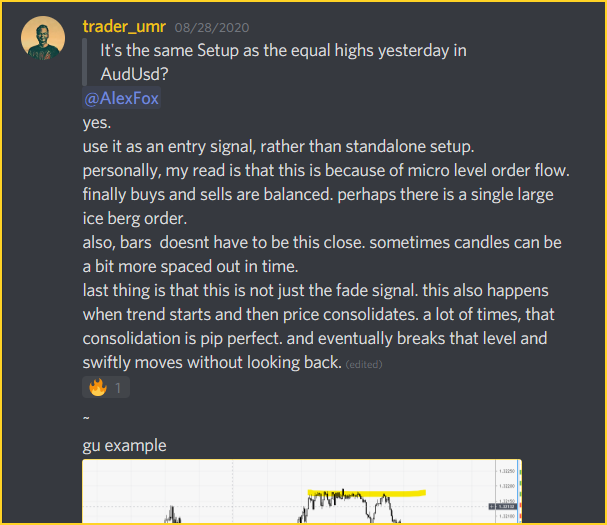 trader_umr's tweet photo. 'Pip perfect' consolidation is one of the greatest entry signals you will find on small time frames. 

Join free discord (link in profile) to see more examples here: 

https://t.co/dFtMzTJHus

(remember to not apply this on strange crosses.)

#pipperfect
 #AUDUSD #EURUSD #GBPUSD https://t.co/pM4WAGSDyu