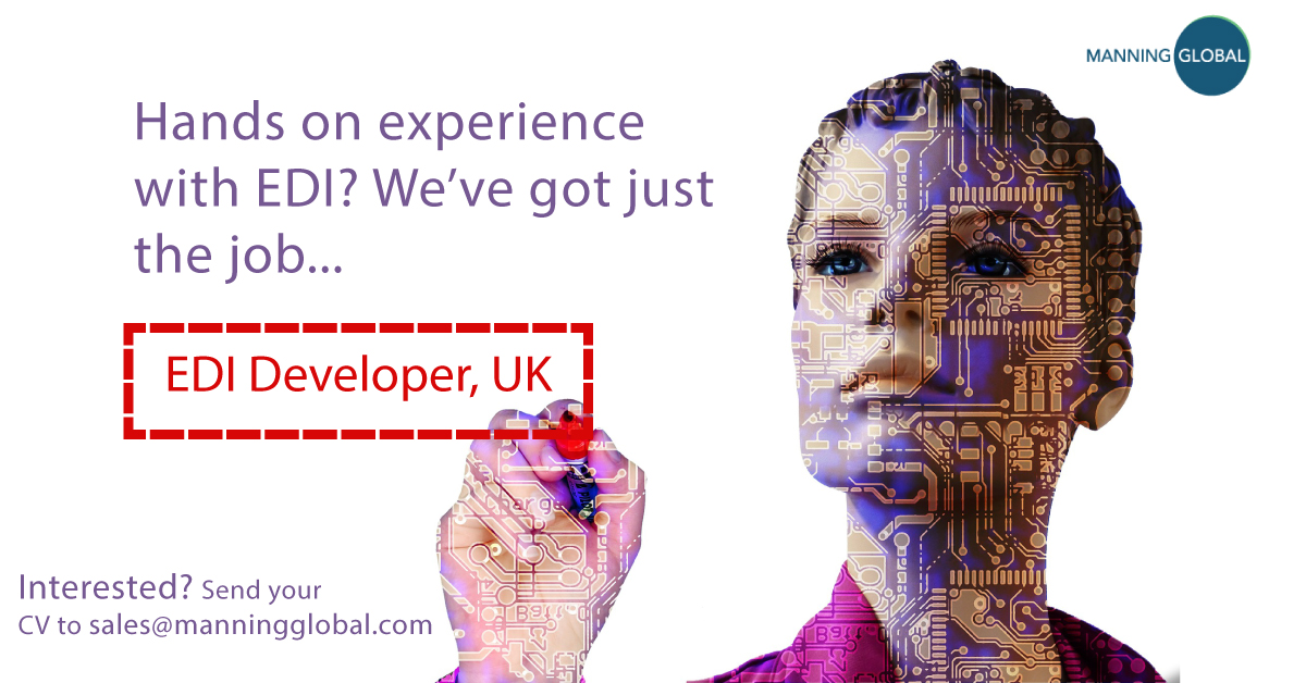 ManningGlobal's tweet photo. New job in the #UK! 🇬🇧 Our client, a leading global Telecoms company, is recruiting for an EDI DEVELOPER! Send your CV to sales@manningglobal.com

#EDI #Developer #WebDevelopment #IT #ICT #UKjobs #Coding #FTP #RNIF #Javascript #Perl #Shell #ManningGlobal https://t.co/NXxy0UvwWA