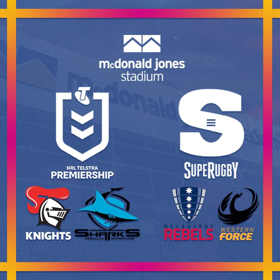 There's a football festival at @MJStadium this weekend!🏟 @NRL 📆Friday 4th September 🏉 @NRLKnights V @Cronulla_Sharks ⏱ Kick Off - 6:00pm 🎫 Members Only Super Rugby 📆Saturday 5th September 🏉 @MelbourneRebels V @westernforce ⏱ Kick Off - 3:00pm 🎫 bit.ly/3lwPJu8