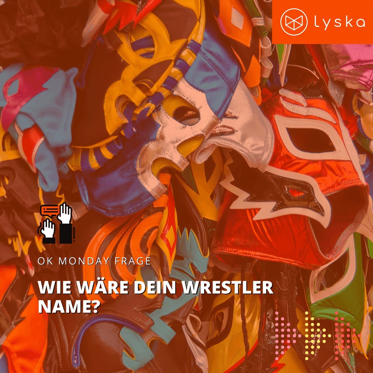 lyskaio's tweet photo. 🤼‍♂️ 🤼‍♀️ 🤡 Heute wurde wieder mit dem OkMonday Slam in die Woche gestartet. Moritz hat gestern den Film #peanutbutterfalcon geschaut, wobei ihm auch die Frage eingefallen ist. 
Übrigens, sehr empfehlenswerter Film 💯 
.
.
#lyska #oneteam #lyskacloud #okmonday #remote #remotework https://t.co/KNMAm6J0mI