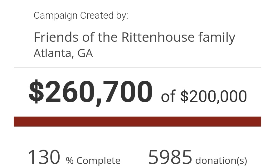 In 24 hours they raised $60k for the Kenosha killer Kyle Rittenhouse. Better yet, a "Christian" crowdfunding site raised more in less than a week than our clean water campaign for Flint raised in two years.He killed people. I organize water distributions for people at Churches.