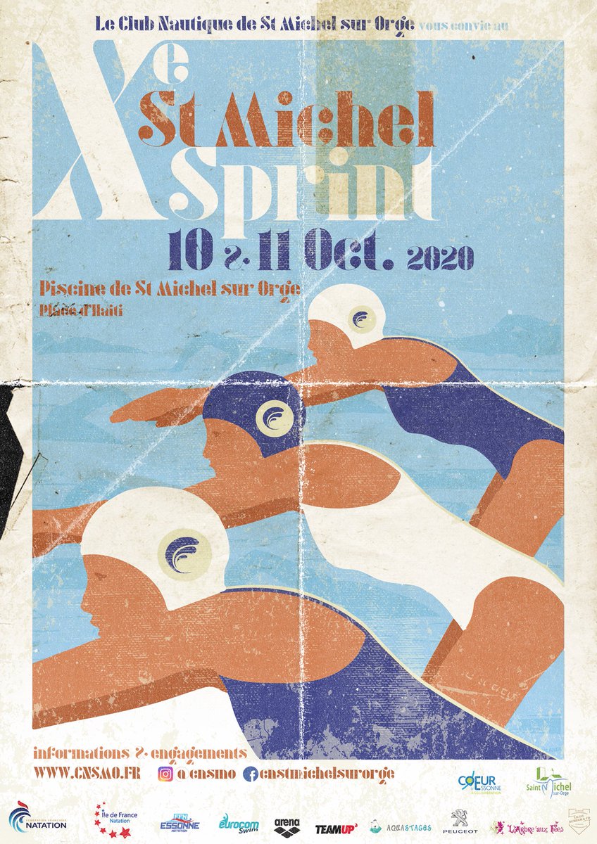 [NATATION]
Merci au Club Nautique de Saint Michel sur Orge de nous avoir confié la création graphique 10ème Saint Michel Sprint !
#poweredbuteamup