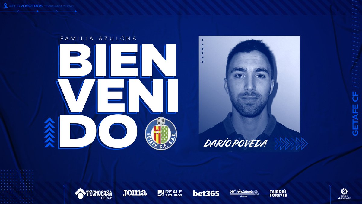  DONE DEAL  - August 31DARÍO POVEDA(Atlético Madrid to Getafe )Age: 23Country: Spain  Position: Forward Fee: Loan Contract: Until 2021  #LLL