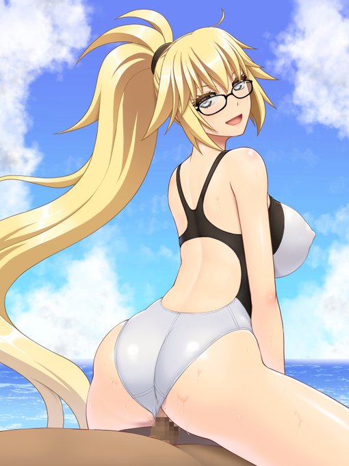 [R-18]水着ジャンヌさん描けたー! 