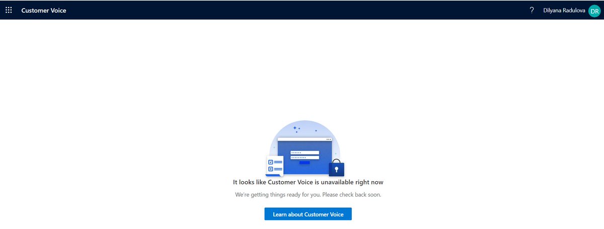 DilyanaRadulova's tweet photo. From today #Microsoft #FormsPro is officially rebranded as #Dynamics365 #CustomerVoice.
With this re-branding, all your surveys from Forms Pro are moved to Customer Voice.
Have you seen the documentation on the transition path below? π https://t.co/h2tBjXfzcu