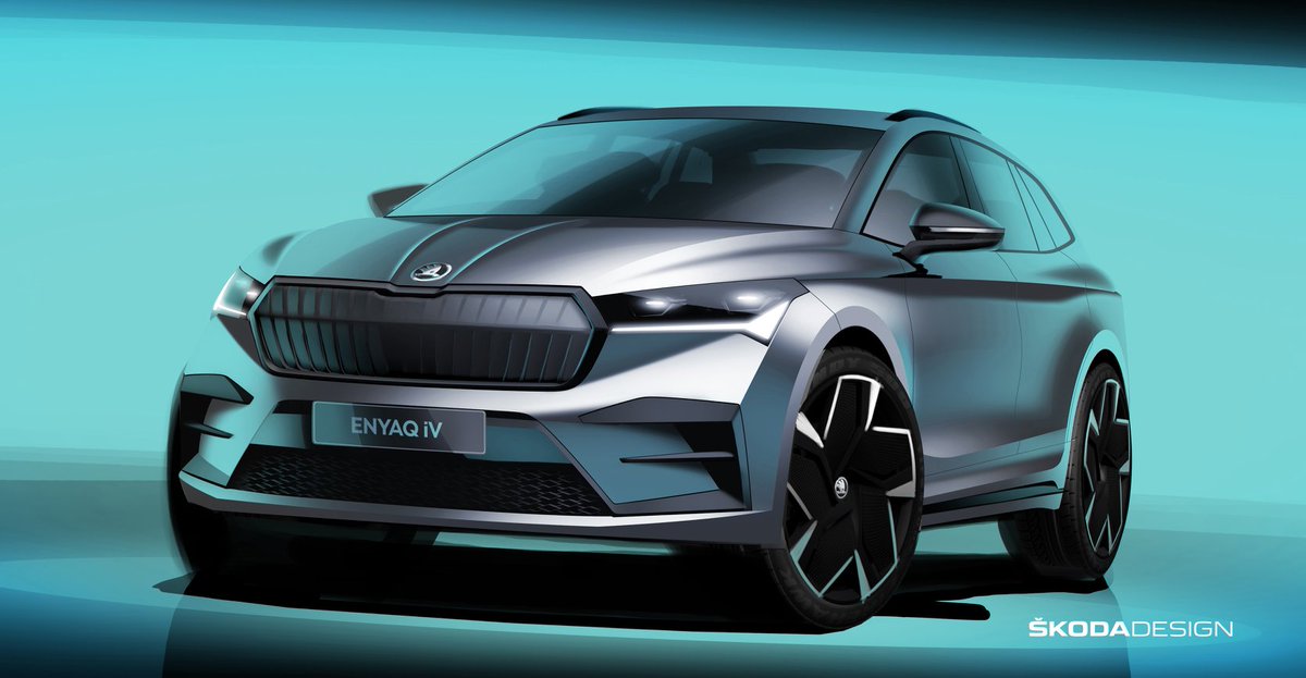 El diseño del primer modelo #ŠKODA basado en la Plataforma Modular de Propulsión Eléctrica, el #EnyaqIV es progresivo, expresivo y dinámico. Cuenta con un emotivo lenguaje de diseño redefiniendo la estética de los SUV eléctricos. 

👉 El estreno tendrá lugar en Praga el 1/9.