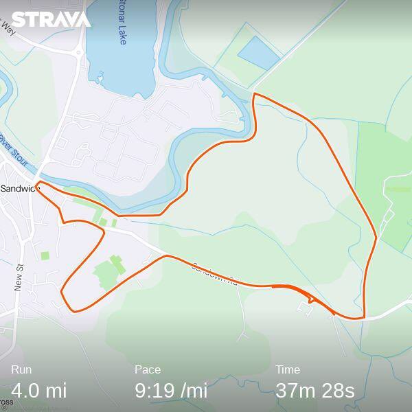 And that's a 100 running miles for August #NursesActive
