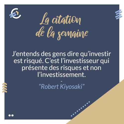 Twitter 上的le Site De L Epargne La Citation De La Semaine De Robert Kiyosaki Auteur Du Livre Pere Riche Pere Pauvre J Entends Des Gens Dire Qu Investir Est Risque C Est L Investisseur Qui Presente