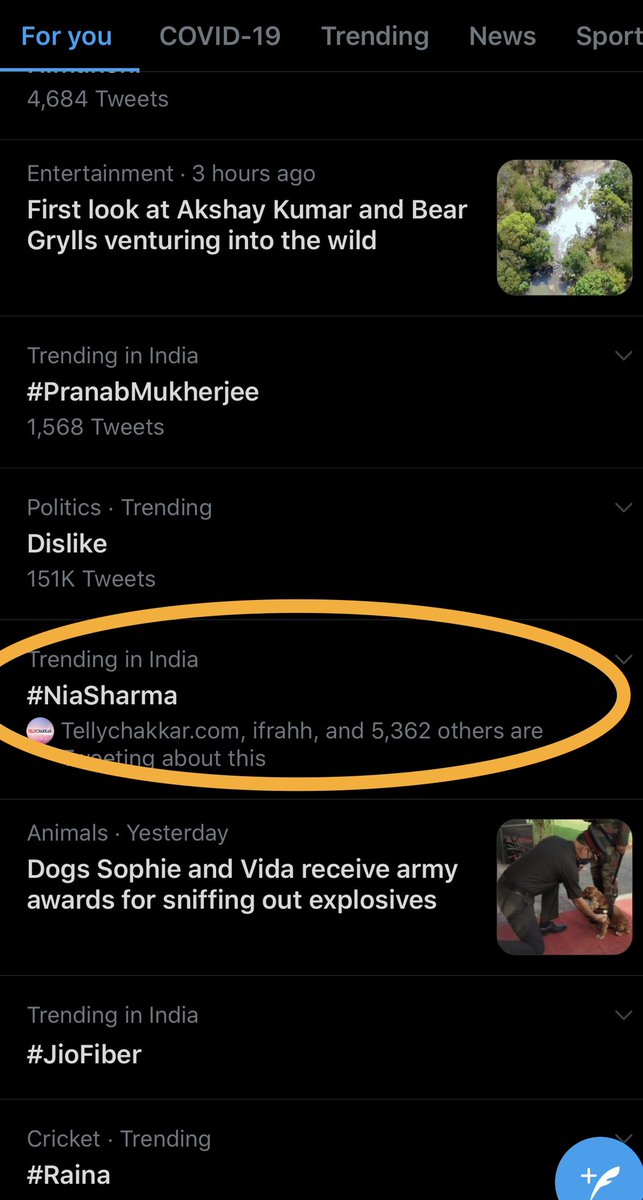 In btw BB trends which consists of huge no. of fds & some paid trends sometimes small fds can also manage to trend genuinely, that too for many hours
So Nia FD cheers to that 🍻 despite being not active here we hve managed this fr @Theniasharma 
#NiaSharma
#KKKMadeInIndia