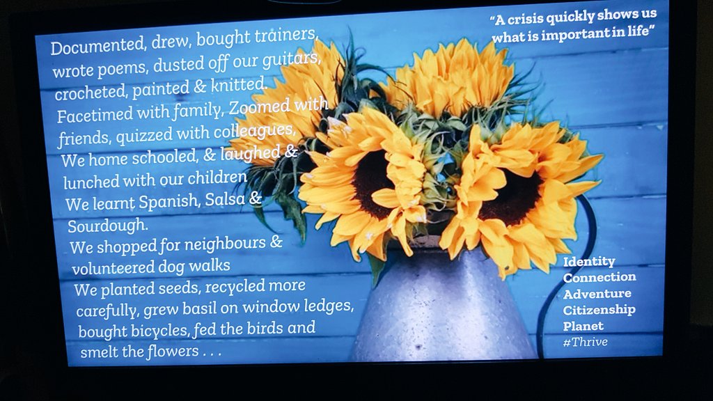 @AdrianBethune @CharteredColl @lisafathersAFL @thosethatcan @chrisdysonHT @damien_page @CStewartSHS Love this Adrian, our #LessonsFromLockdown for #MiltonRoad reflect our Curriculum words. #Identity #Connection #Adventure #Citizenship and #Planet 🌍
#WeAreCrew 

twitter.com/AdrianBethune/…