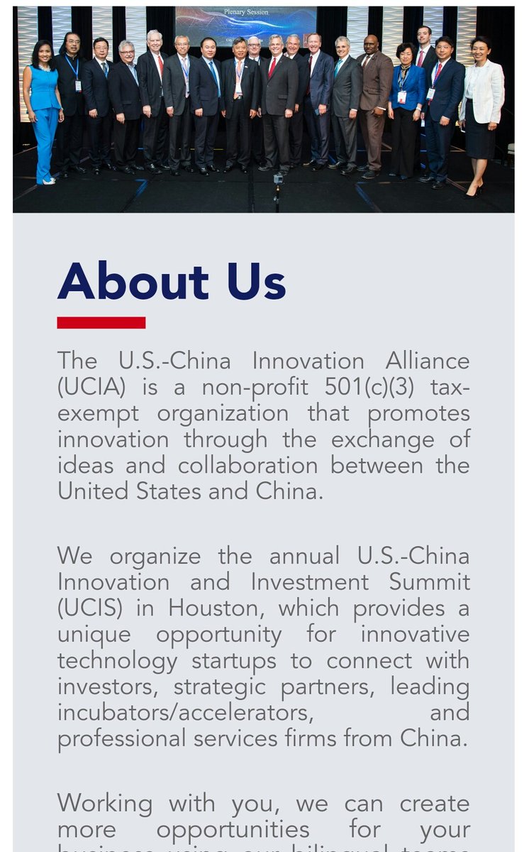 4. The MAIN hosts of Innostars are CSTEC and US CHINA Innovation Alliance. CSTEC is the Ministry of Science and Technology for China US CHINA Innovation Alliance is a 501c3 in the US working w China to host a Innostars Contest to find the latest and greatest innovations.