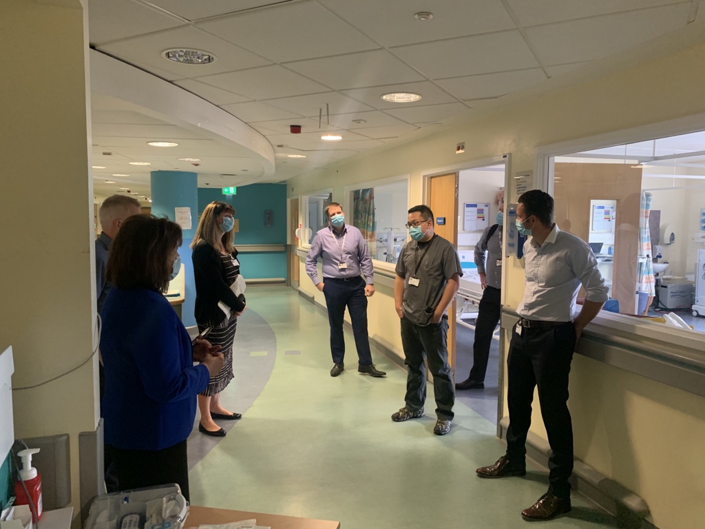 A very encouraging visit to <a href="/wearehairmyres/">University Hospital Hairmyres</a> this morning with @JeaneF1MSP. A showcase of safety, demobilisation, staff resilience and person centred design and care. Thanks to all at <a href="/NHSLanarkshire/">NHS Lanarkshire</a> for every day and particularly the last six months. <a href="/scotgovhealth/">Scot Gov Health</a>