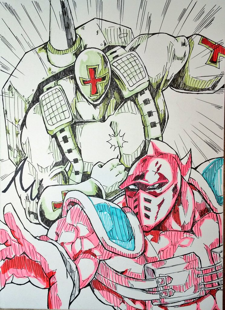 あずさ遼 つぎ次鋒出ろ 次鋒レオパルドンいきます 描いて見たくて 色が少なくておかしいけど気にしないで キン肉マンアニメ化 あずさ遼 つぎ次鋒出ろ 次鋒レオパルドンいきます 描いて見たくて 色が少なくておかしいけど気にしないで キン肉マンアニメ化