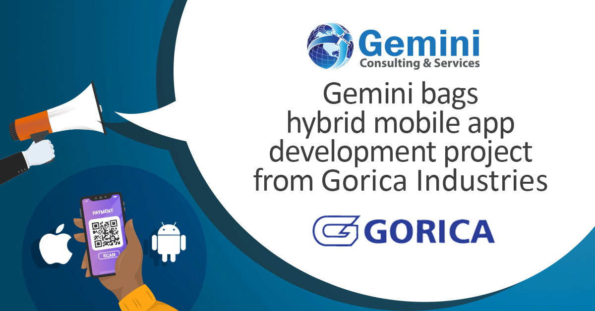 gemini_services's tweet image. Gemini Consulting &amp;amp; Services to develop a hybrid mobile app for @goricagroup. With the hybrid #mobileapp, Gorica group will convert its manually recorded #timesheets into a #digitalformat and regurgitates the same info to an existing #SAP system at regular intervals.