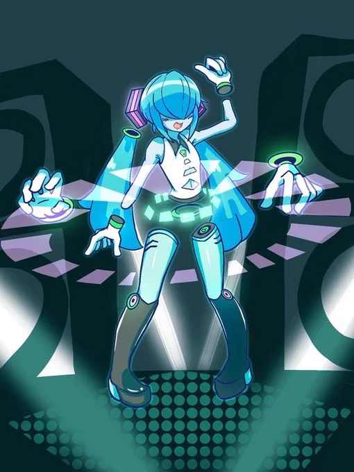 ミク誕イラスト描いてませんが、最近描いていたイラストで心ばかりのお祝いをば #初音ミク誕生祭2020 