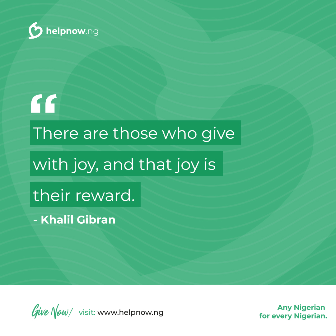 helpnowng's tweet photo. We thank everyone that has joined us to put joy in the lives of the most vulnerable people during these trying times. 
Let’s share and encourage others to visit https://t.co/0cjV19lqON
Our collective acts of kindness can make the world a better place.
#HelpNow #DonateNow https://t.co/ZT9FgXHfsa