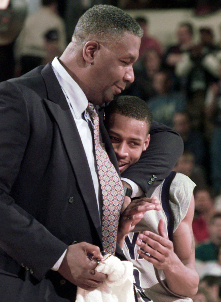 timelesssports_'s tweet photo. “I want to thank coach Thompson for saving my life.” - Allen Iverson

RIP to legendary Georgetown coach, John Thompson. https://t.co/lIIwFUUZWh