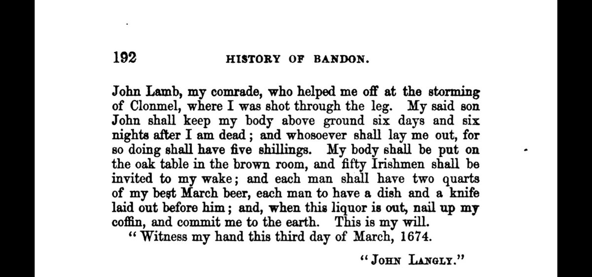 ColemanDennehy's tweet photo. @BridMcGrath - another great will. He’s no Alexander but not far off.
There is a thought that the invited irishmen would get drunk and kill each, thus reducing their number.
#StubbornJack #GoingNative #Clonmel #KillingZone
@jjpciii https://t.co/hOjXkwd6GV