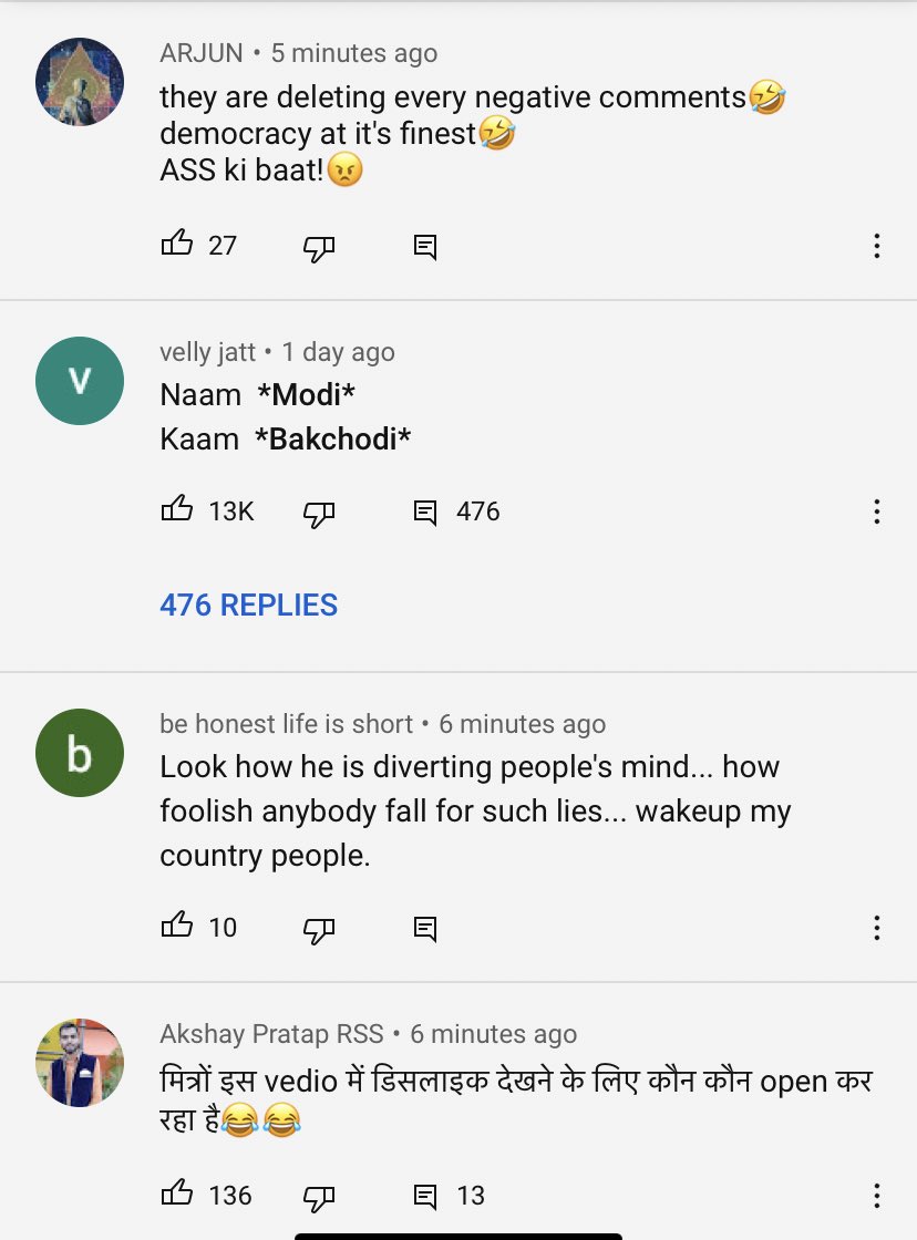 PriaINC's tweet image. 552K and counting. How much ever IT cell tries to sabotage the dislikes they ain’t going to stop when our students are on it! Modiji can’t escape the wrath of our students. The comments are worth a read!
#StudentsDislikePMModi 
#AntiStudentsModiGovt