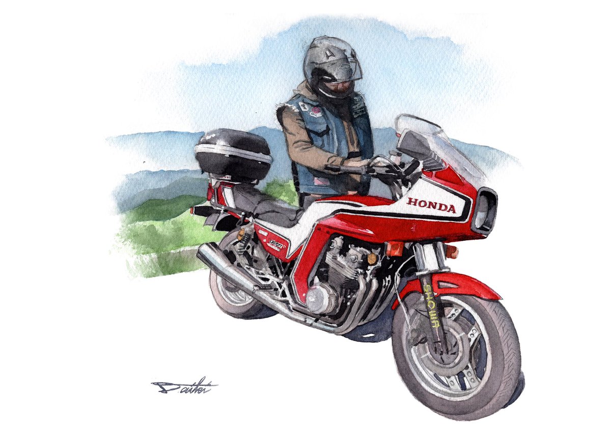 コサカダイキ イラストレーター 誰か優しい人が拡散してくれてフォロワーさんが増えるらしい 最近バイク描いてないから描き方忘れたなー 笑 久しぶりに自分のバイクでも描くか