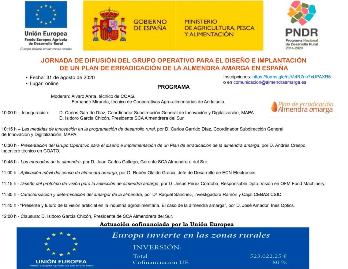 Finalizó la V Jornada sobre la erradicación de la #almendraamarga 
 
📺💻📱Si te la perdiste, no te preocupes, aquí podrás verla completa➡️youtu.be/9O_6a4h0prQ

<a href="/NOAlmendraAmarg/">GOAlmendraAmarga</a>